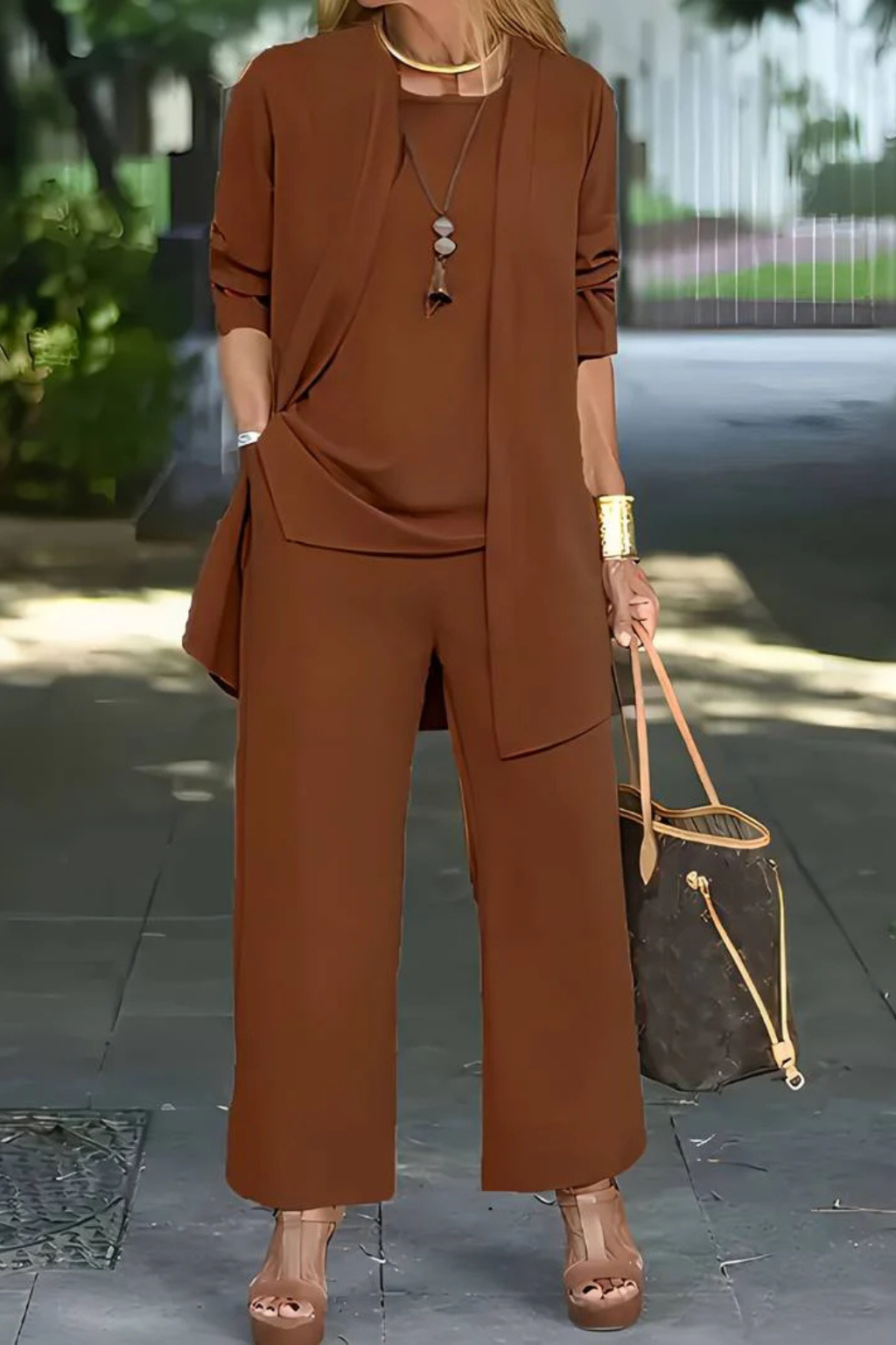 Women's Elegant Three-Piece Set – Formal Occasion Style