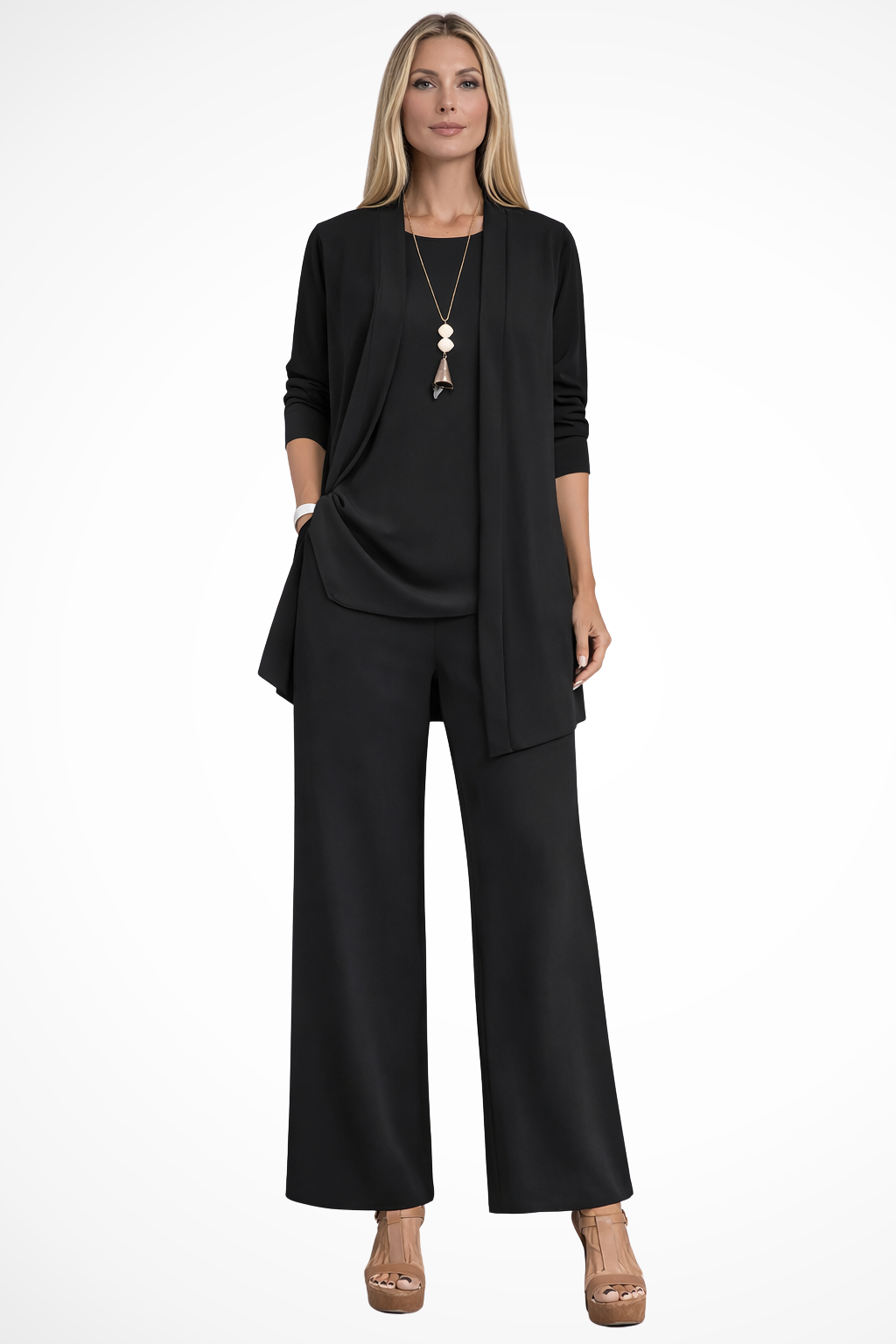 Women's Elegant Three-Piece Set – Formal Occasion Style