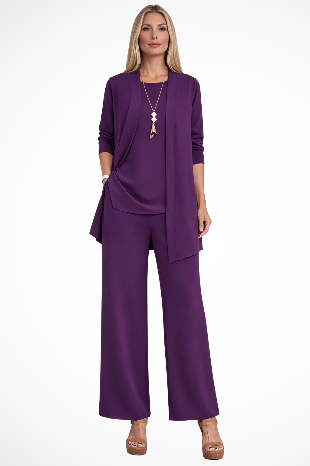 Women's Elegant Three-Piece Set – Formal Occasion Style