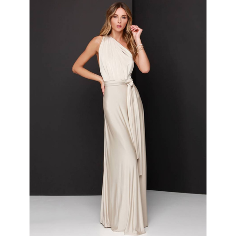 Women's Convertible Evening Maxi Dress – Elegant Occasion Style
