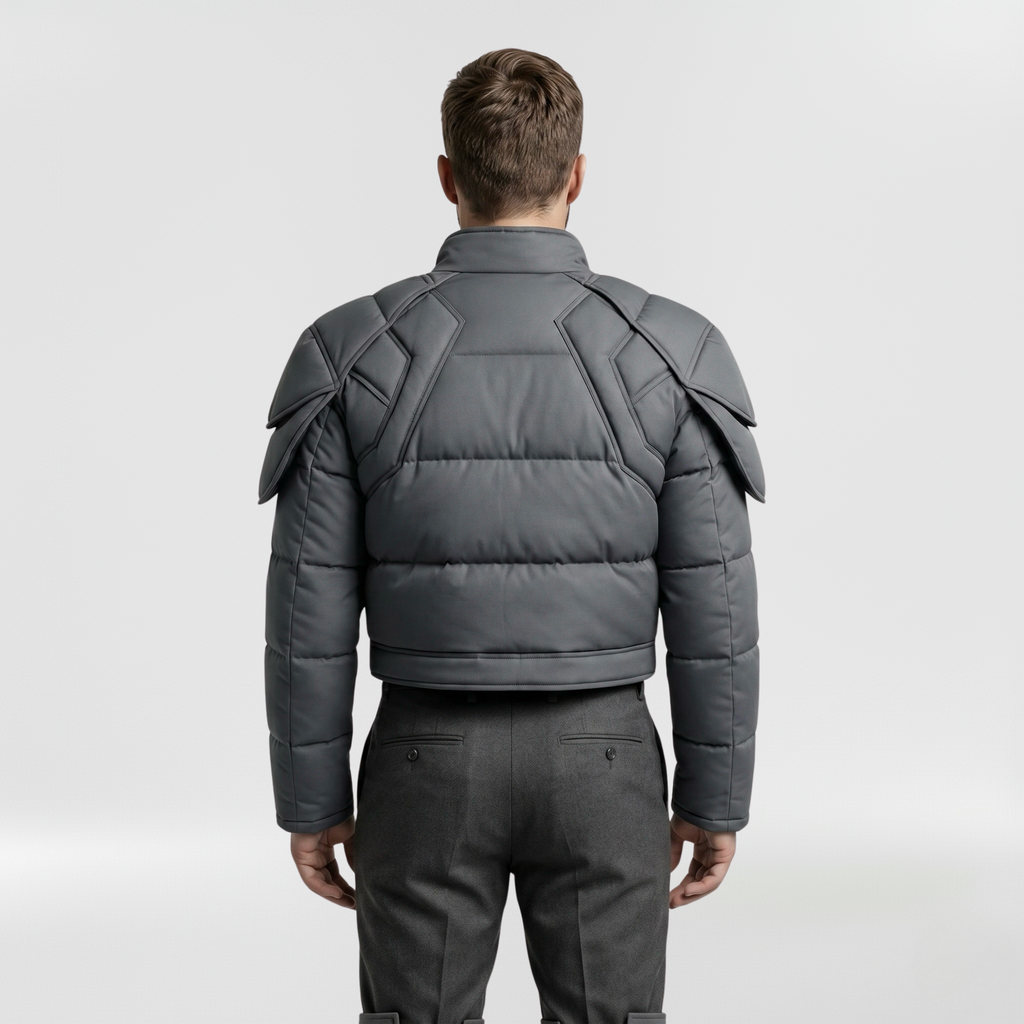Men's Structured Panel Puffer Jacket