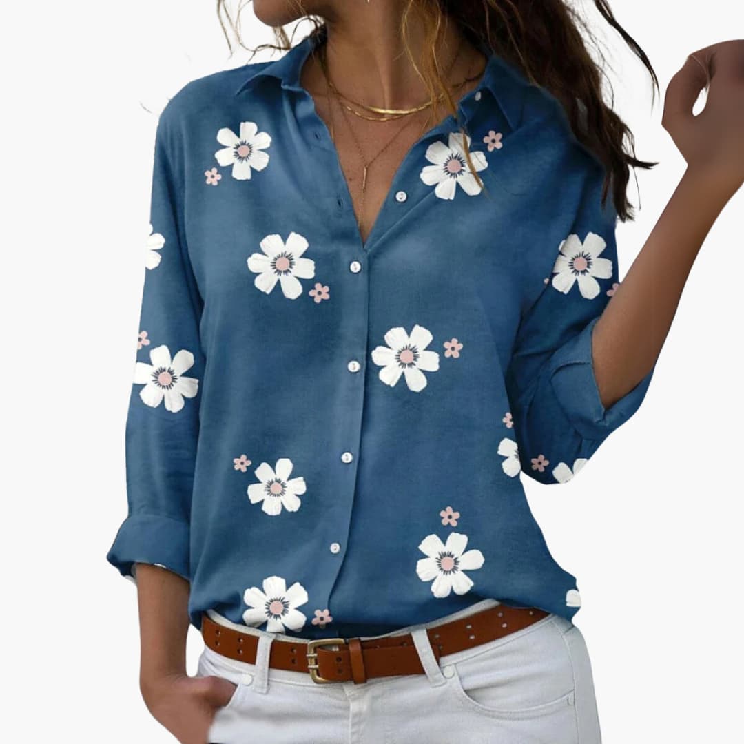 Women's Floral Summer Blouse – Elegant Lightweight Everyday Style