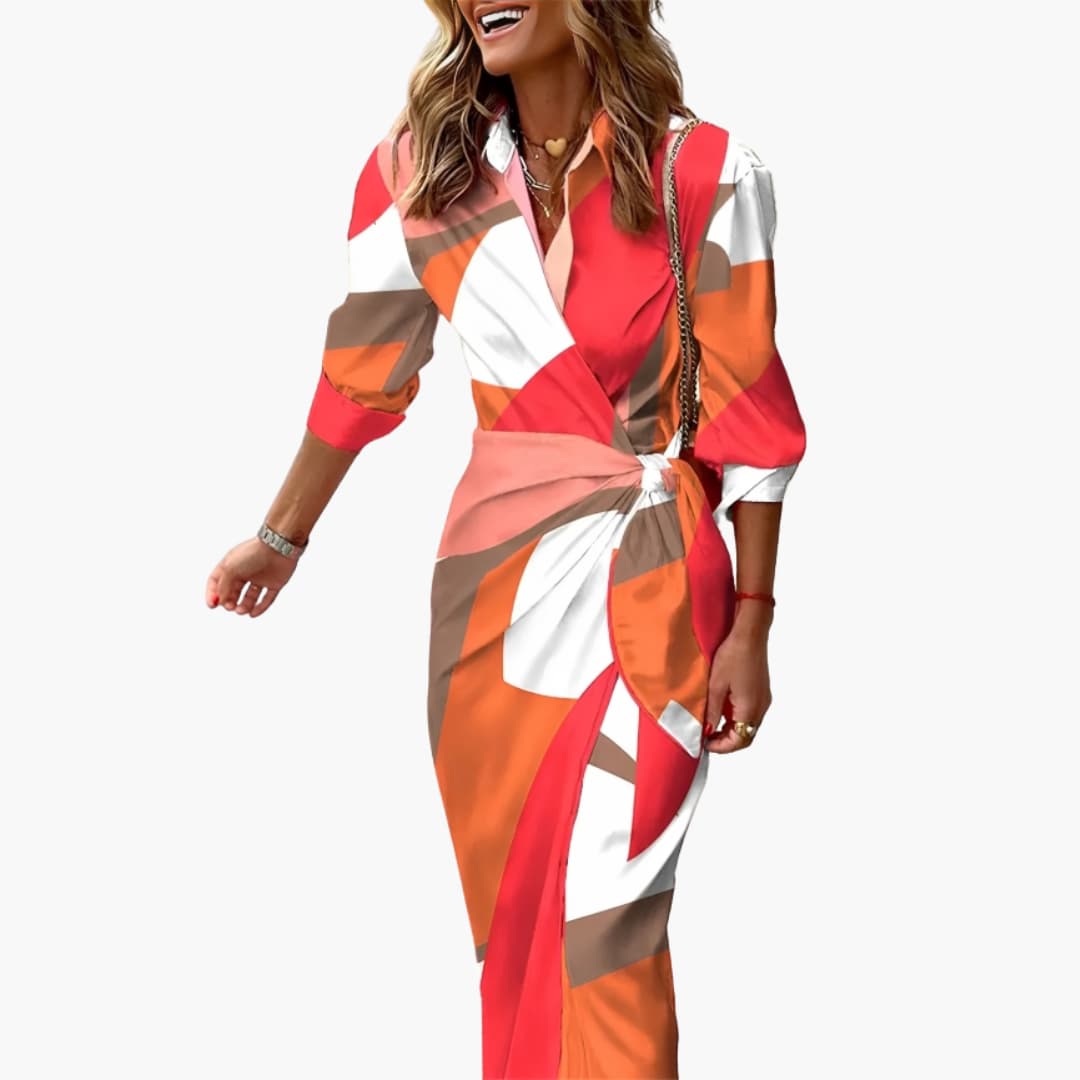 Women's Striped Cotton Maxi Shirt Dress – Relaxed Everyday Style