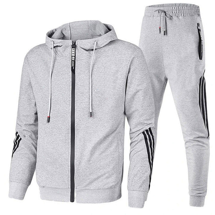 Men's Hooded Tracksuit Set – Comfortable Modern Everyday Style