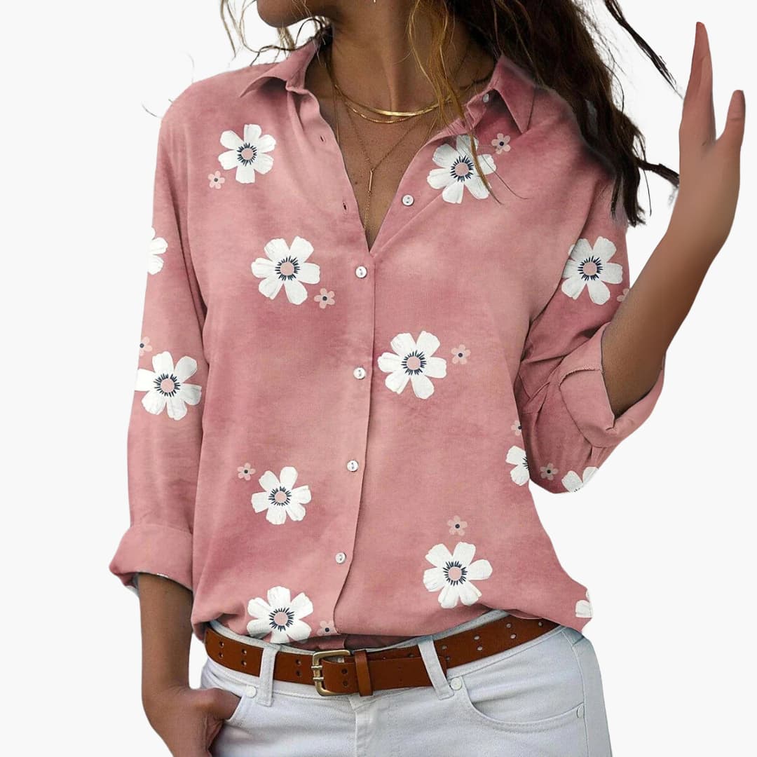 Women's Floral Summer Blouse – Elegant Lightweight Everyday Style