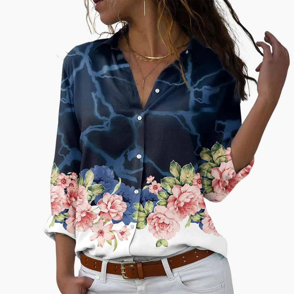 Women's Floral Summer Top – Casual Modern Everyday Style