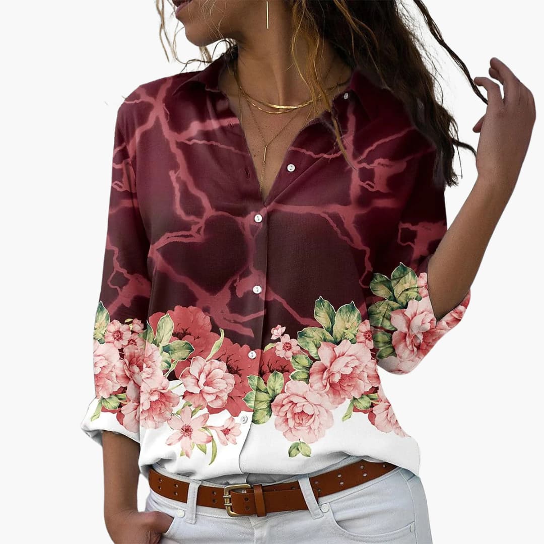 Women's Floral Summer Top – Casual Modern Everyday Style