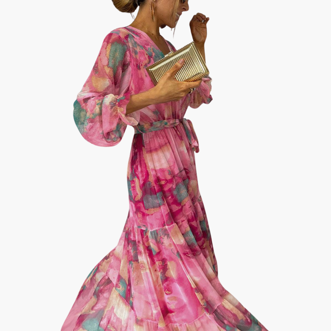 Women's Long Sleeve Summer Dress – Light Feminine Sunny Day Style