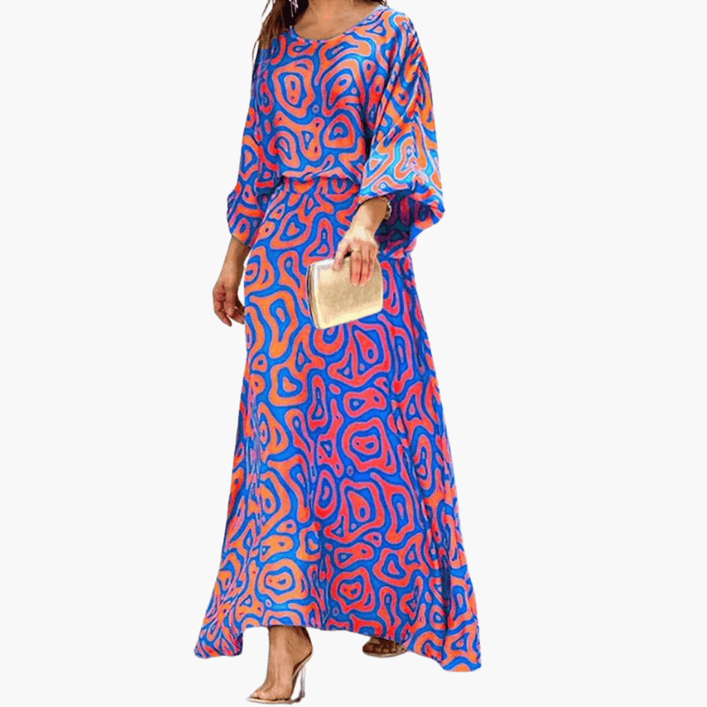 Women's Maxi Dress with Print – Boho & Summer Dress Style