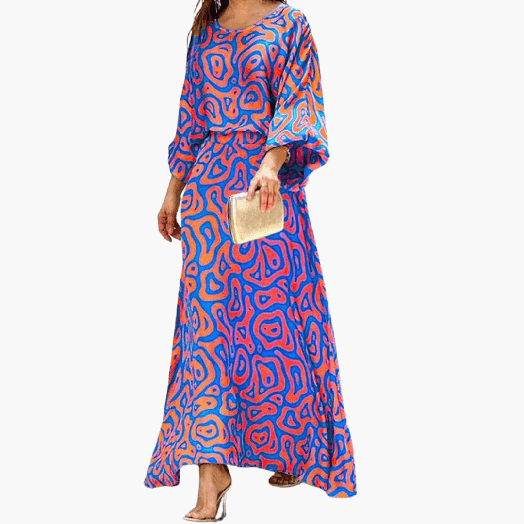 Women's Maxi Dress with Print – Boho & Summer Dress Style