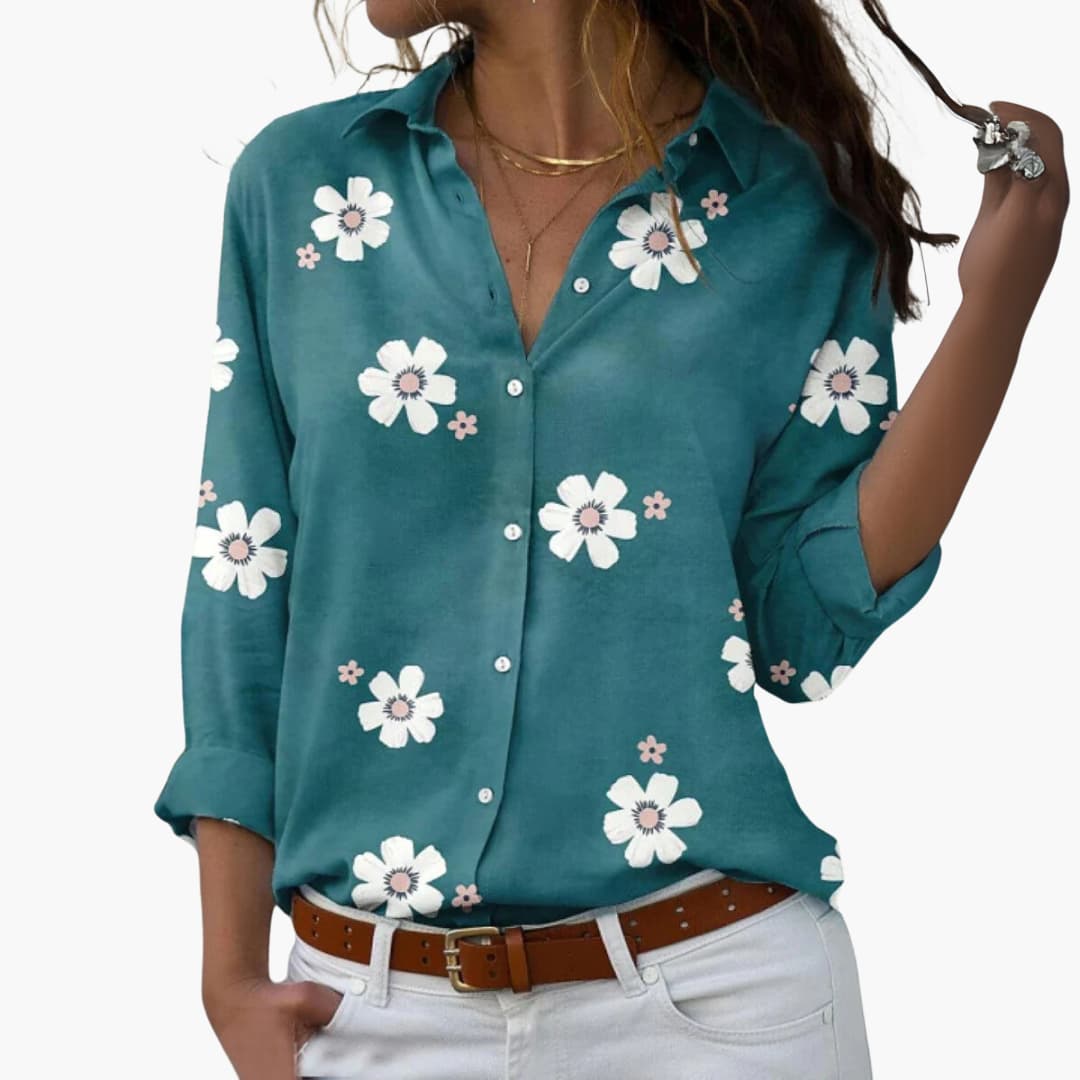 Women's Floral Summer Blouse – Elegant Lightweight Everyday Style