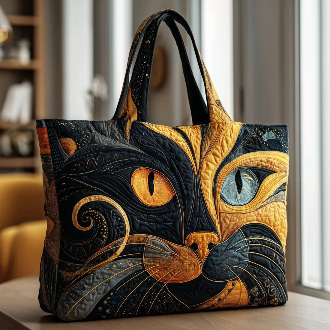 Quilted Bag – Mystic Cat