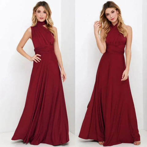 Women's Adjustable Strap Maxi Dress – Lightweight Elegant Summer Style