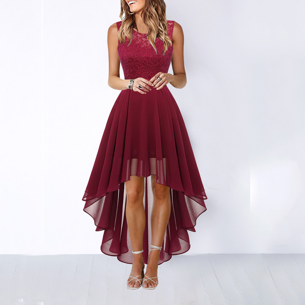 Women's Wedding Guest High-Low Dress – Elegant Occasion Style