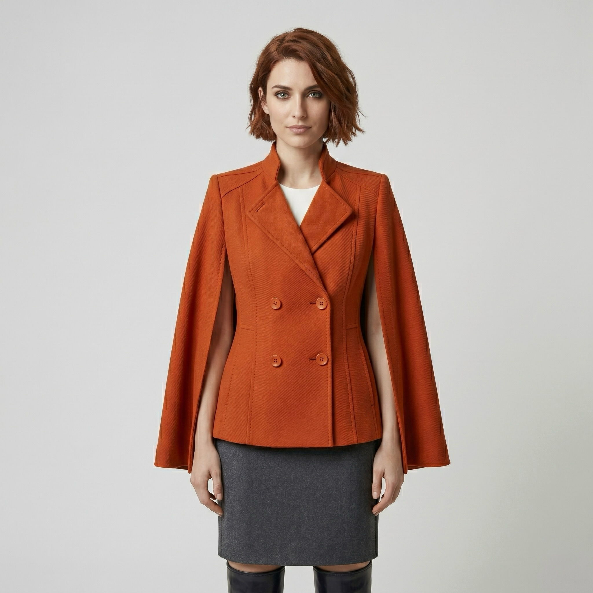 Women's Cape-Sleeve Double-Breasted Blazer