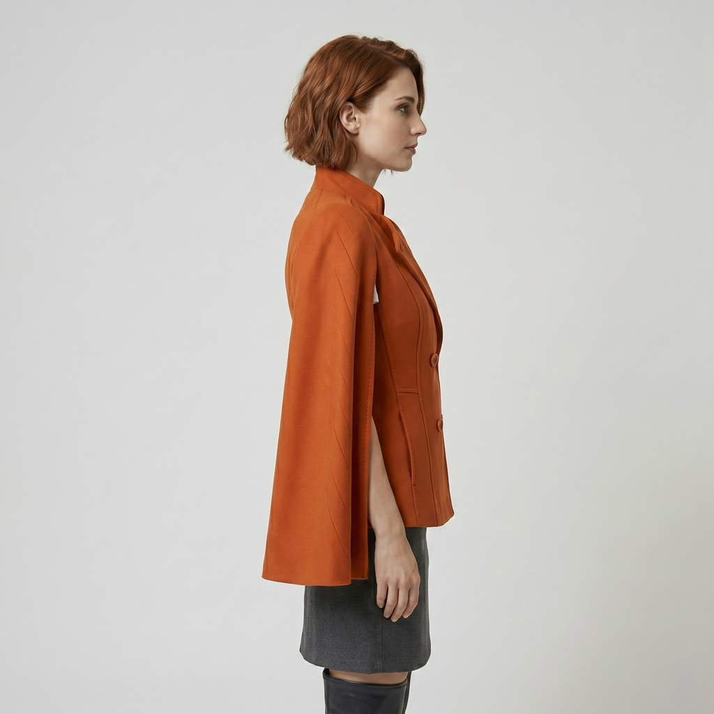 Women's Cape-Sleeve Double-Breasted Blazer