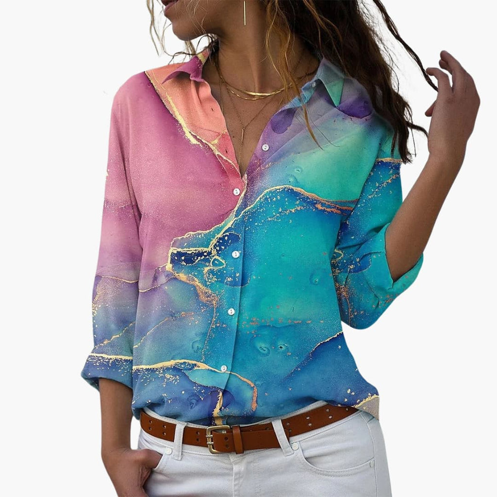 Women's Floral Summer Top – Casual Modern Everyday Style