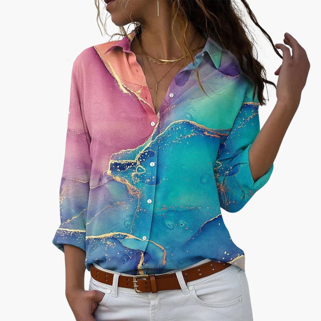 Women's Floral Summer Top – Casual Modern Everyday Style