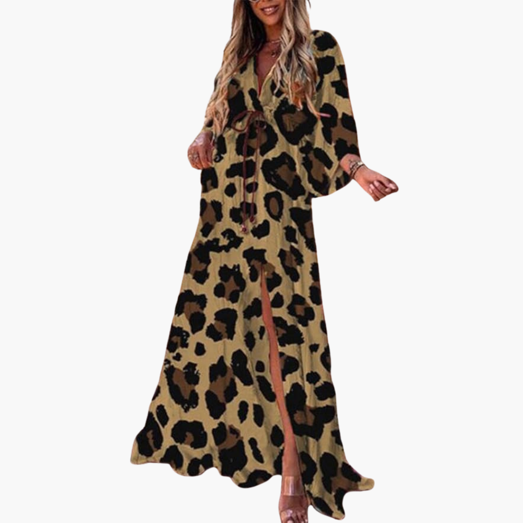 Women's Floral Maxi Summer Dress – Colorful Flowing Everyday Style
