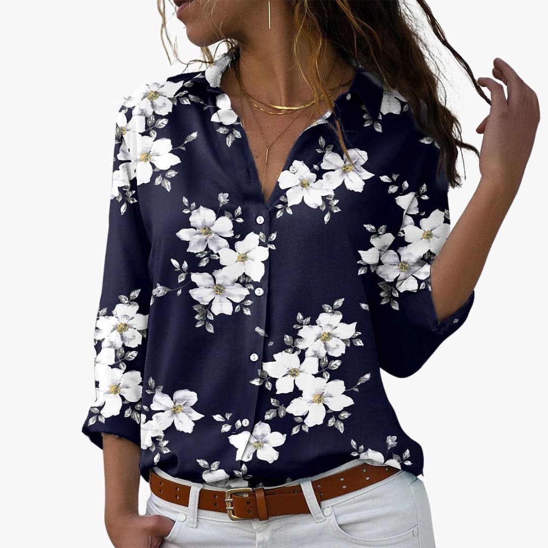 Women's Floral Summer Top – Casual Modern Everyday Style