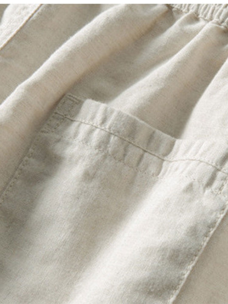 Men's Linen Summer Set – Short Sleeve Breathable Comfortable Style