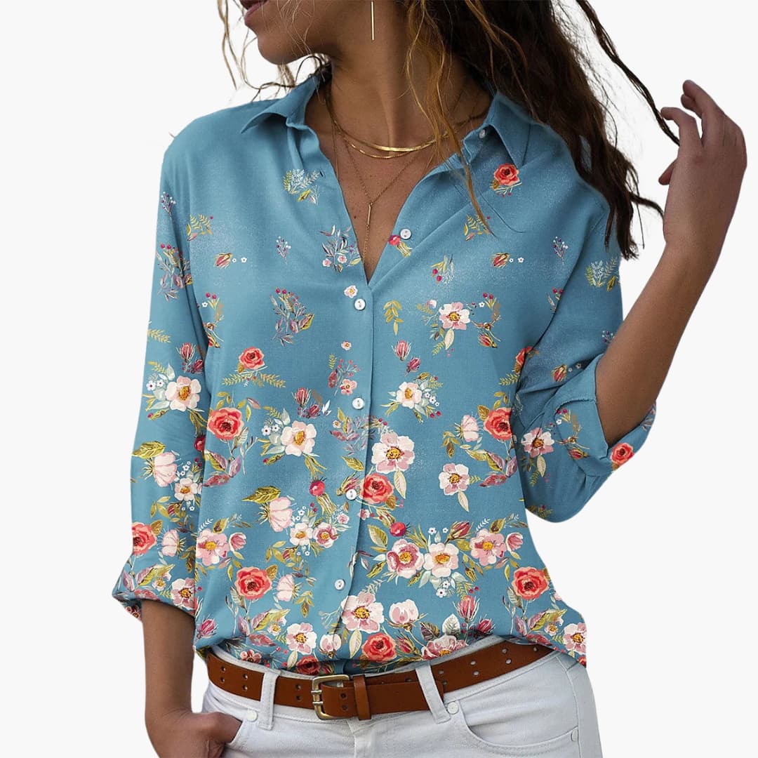 Women's Floral Summer Top – Casual Modern Everyday Style