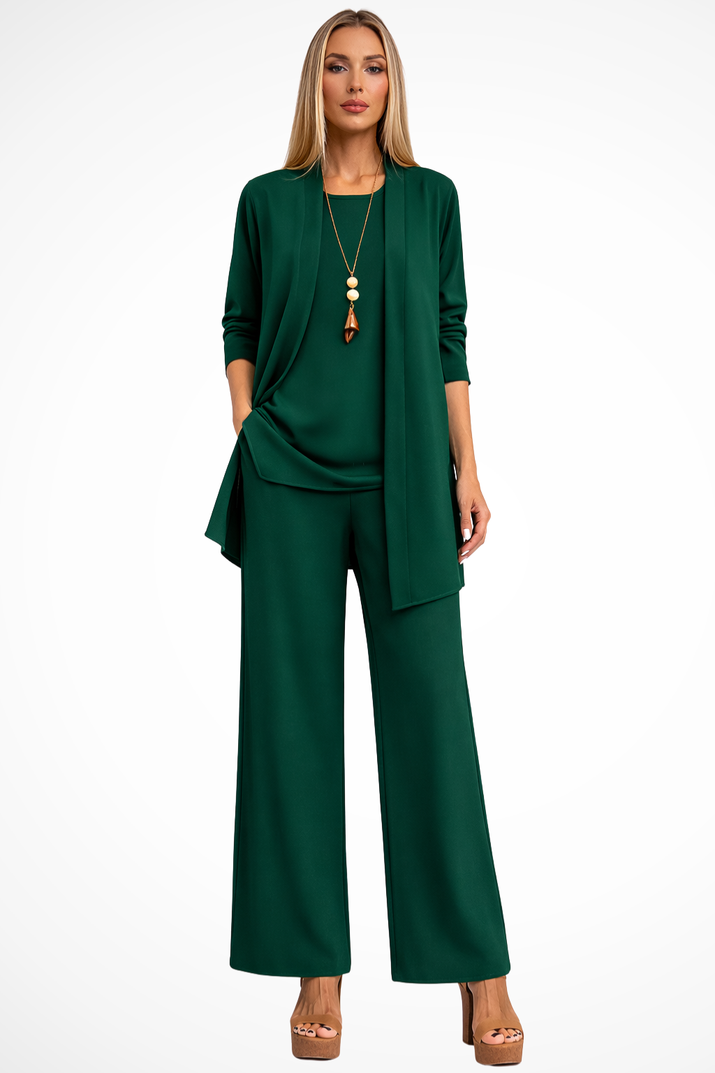 Women's Elegant Three-Piece Set – Formal Occasion Style
