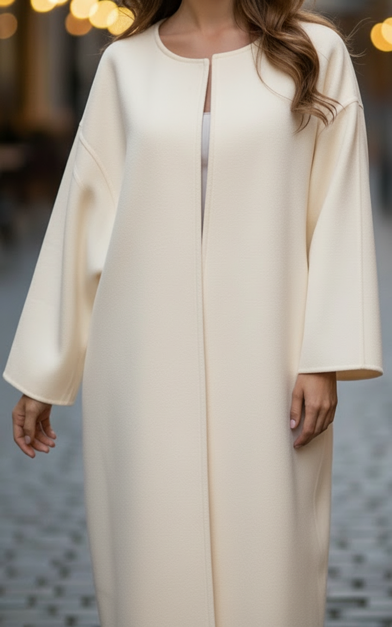 Women's Oversized Longline Coat – Elegant Everyday Outerwear Style