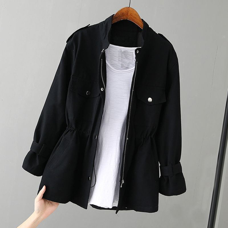 Women's Utility Jacket with Zipper – Chic Everyday Outerwear Style
