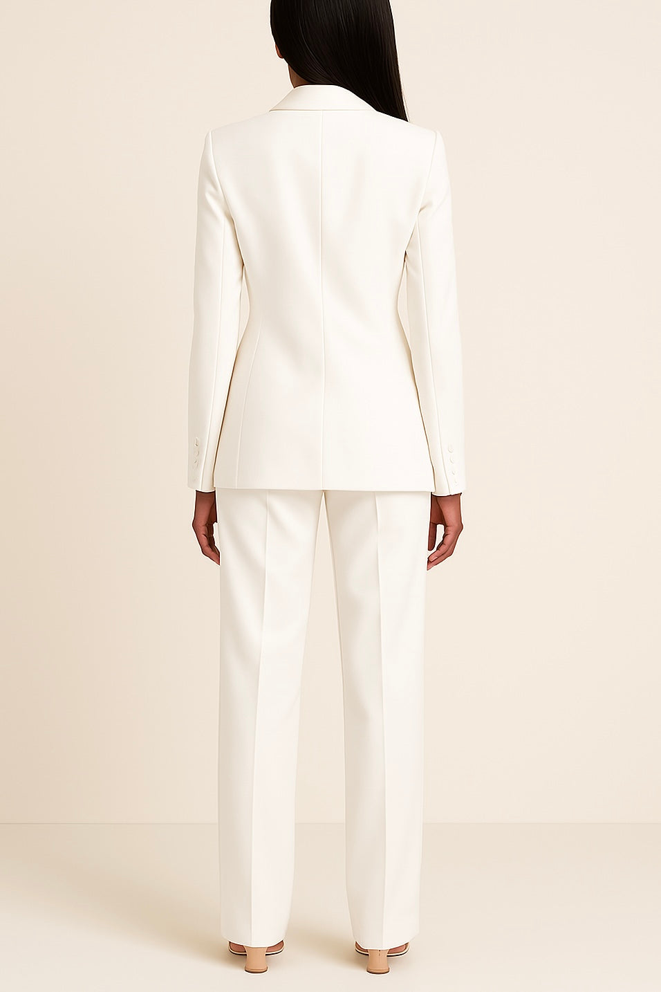 Women's Satin Pants Set – Elegant Relaxed Tailored Style