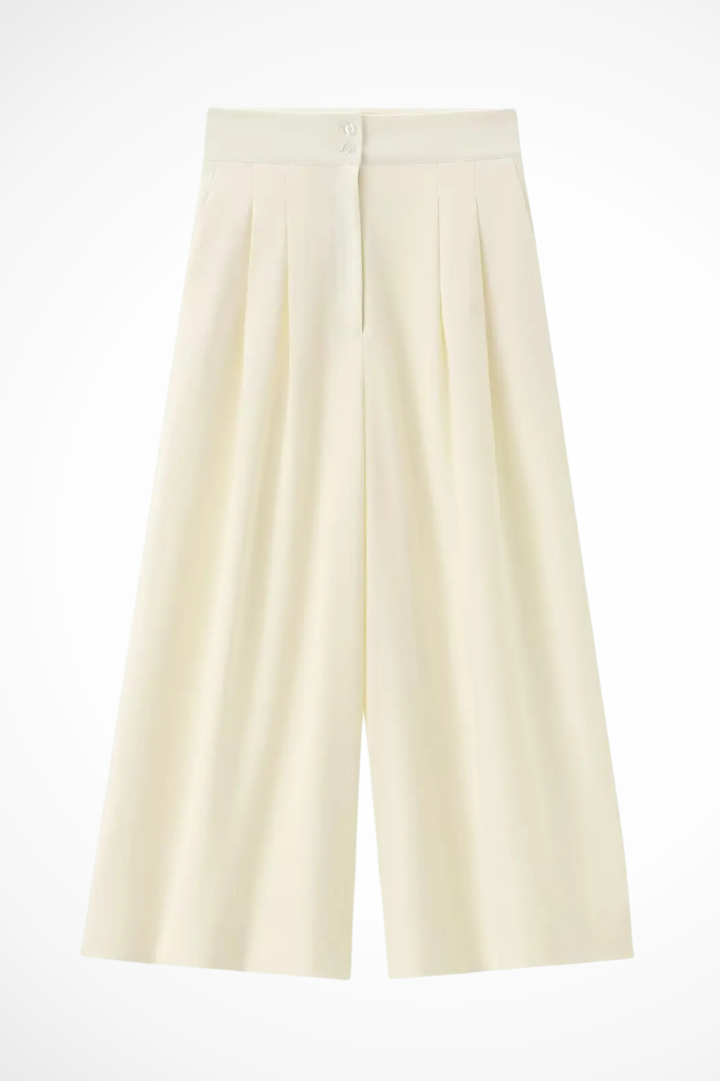 Women's Belted Wrap Top and Wide Leg Linen Trousers Set – Elegant Style