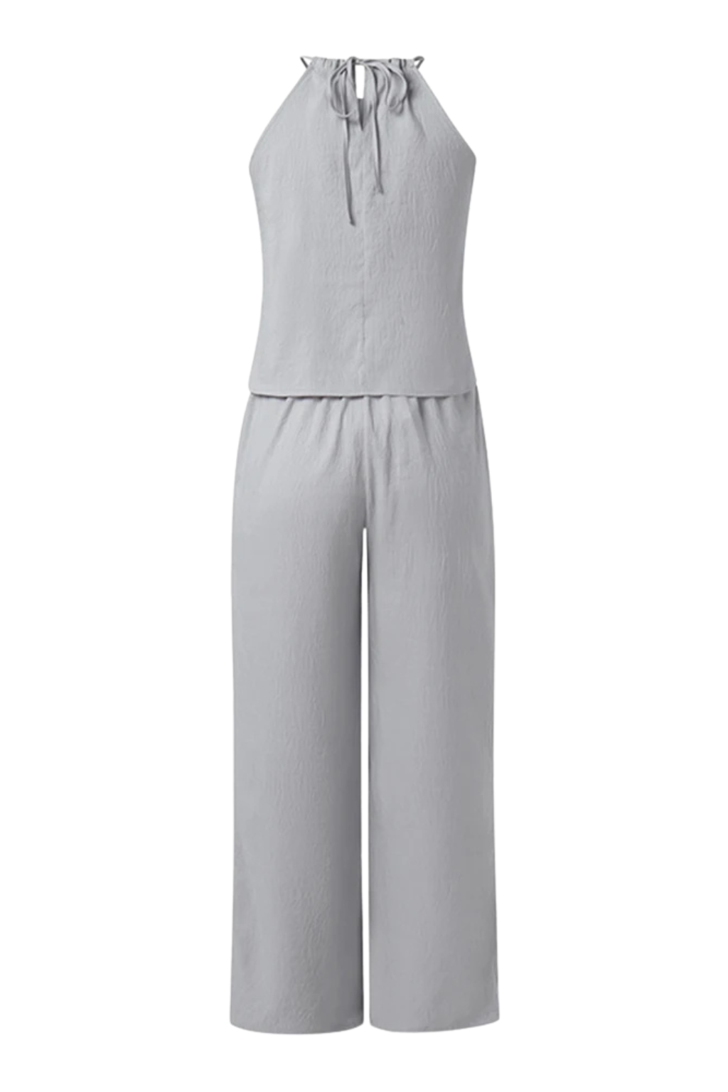 Women's Halter Top and Wide Leg Trousers Set – Summer Style
