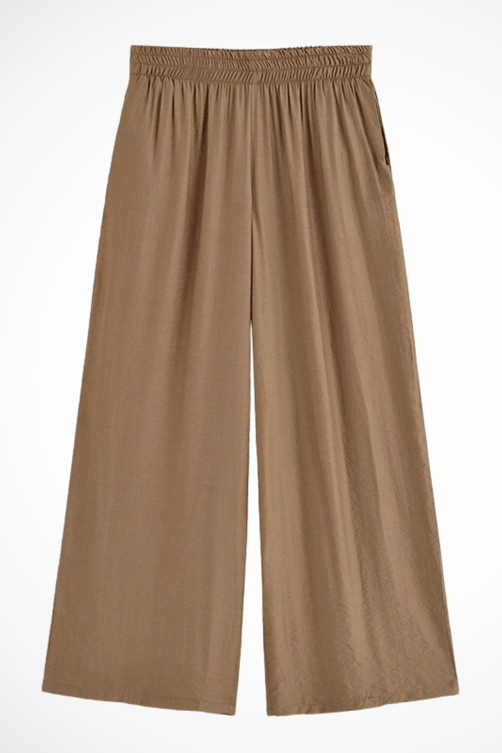 Women's Tie Front Shirt and Wide Leg Trousers Set – Elegant Style