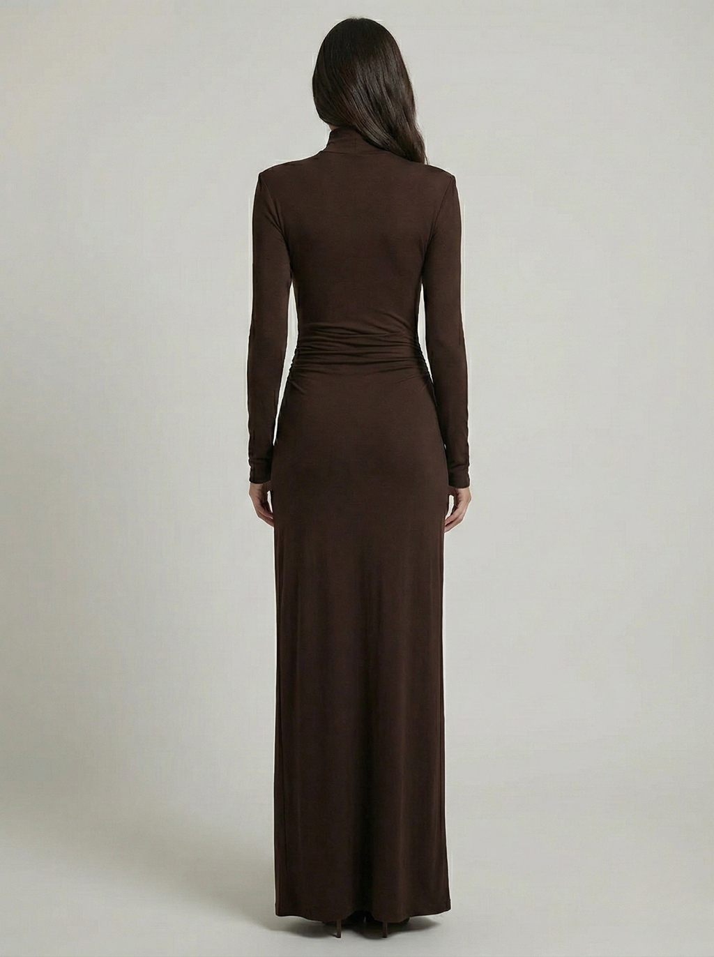 Women's Classy Ruched Maxi Dress