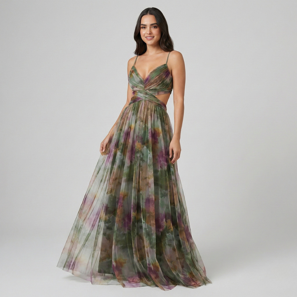 Women's Enchanted Bloom Twist Maxi Dress