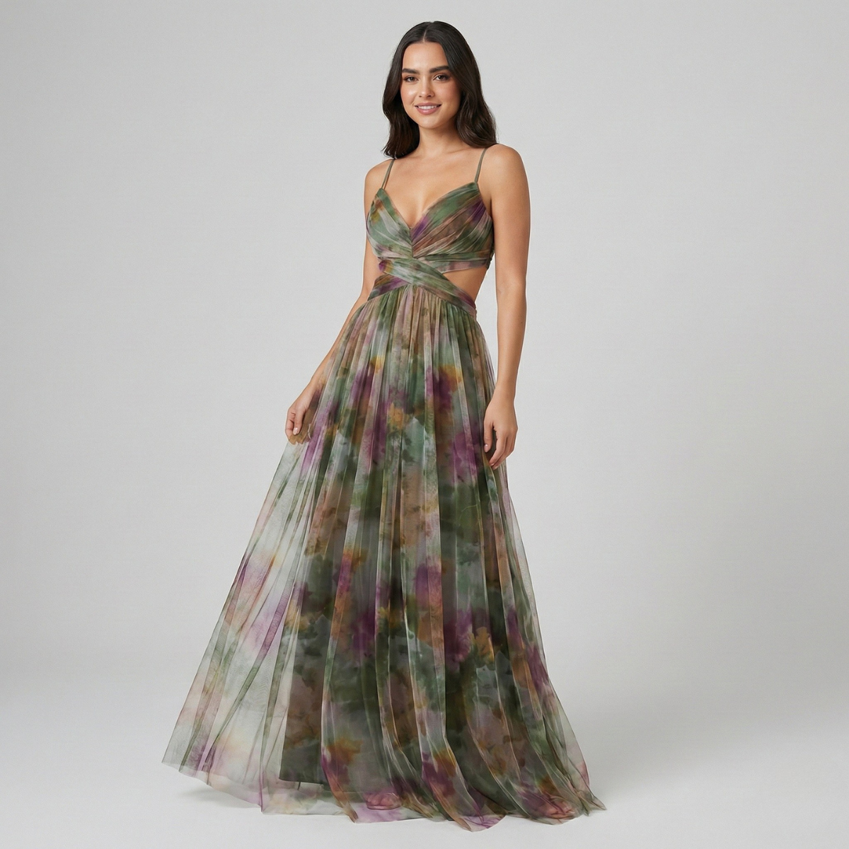 Women's Enchanted Bloom Twist Maxi Dress