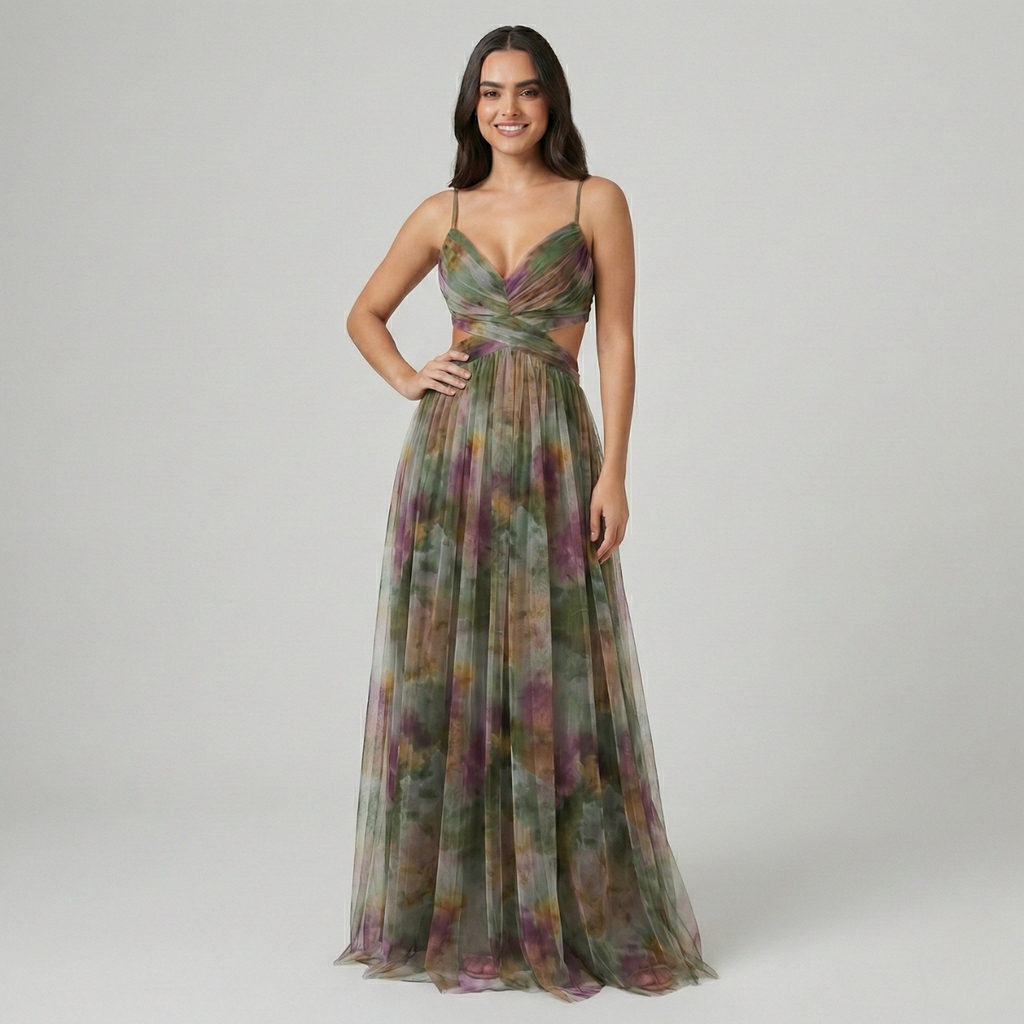 Women's Enchanted Bloom Twist Maxi Dress