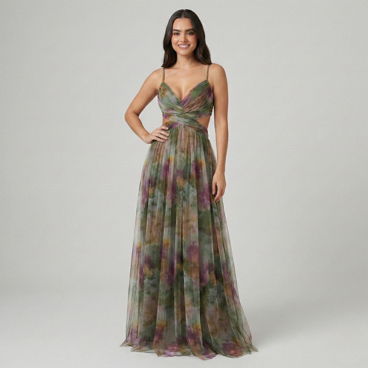 Women's Enchanted Bloom Twist Maxi Dress