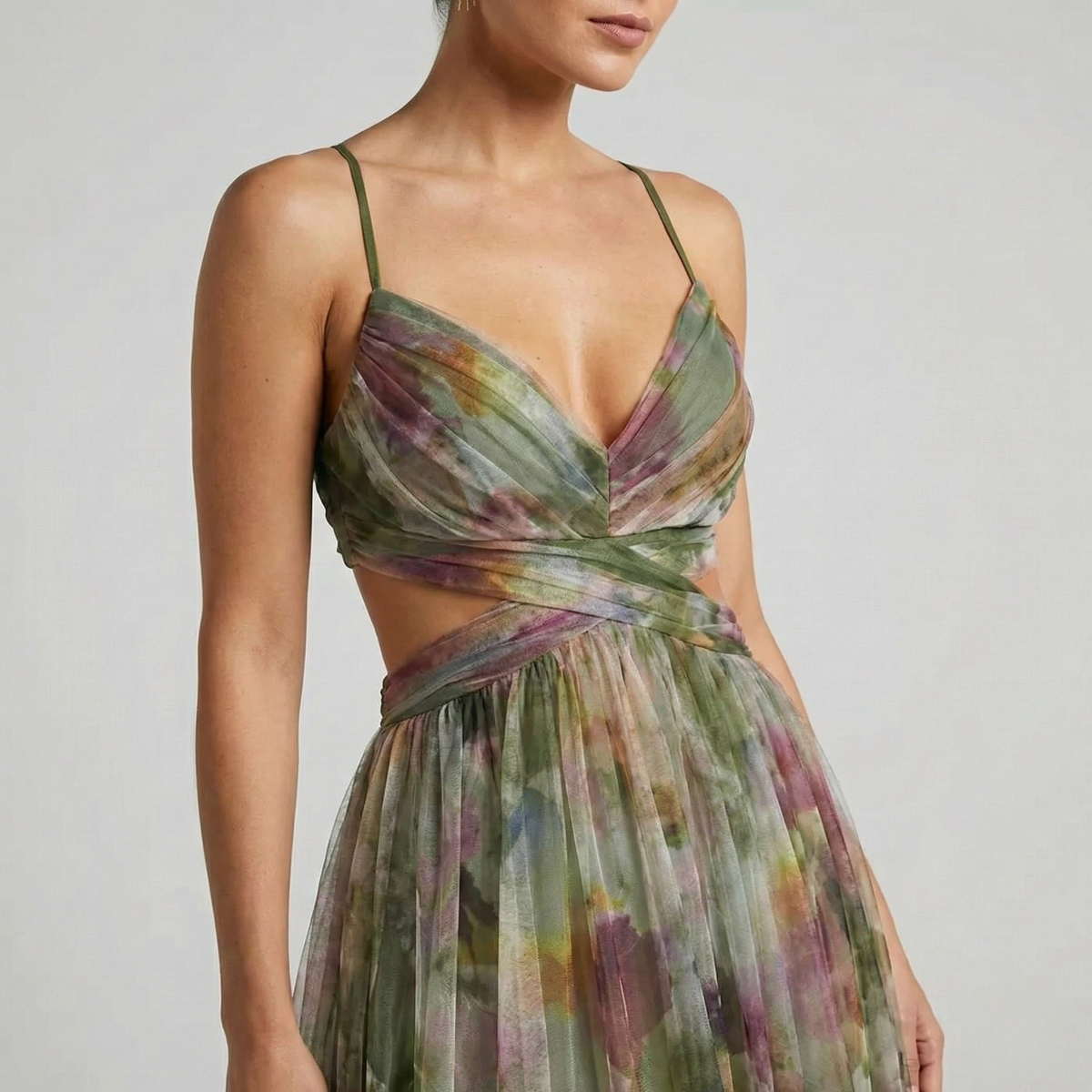 Women's Enchanted Bloom Twist Maxi Dress