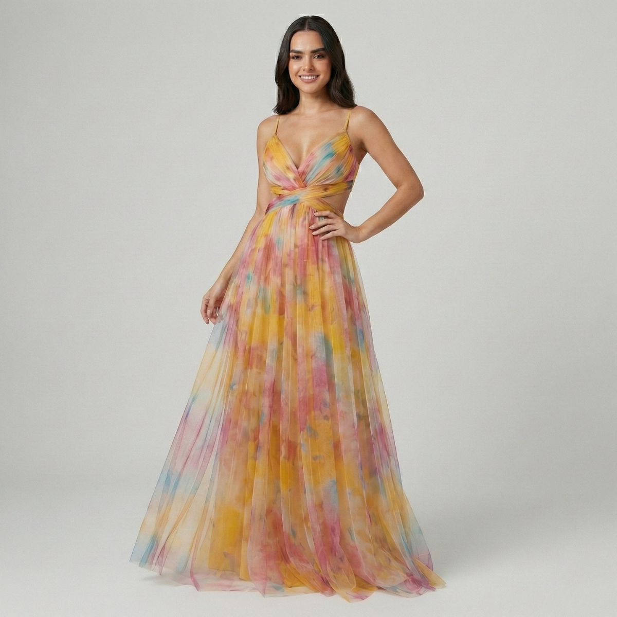 Women's Enchanted Bloom Twist Maxi Dress