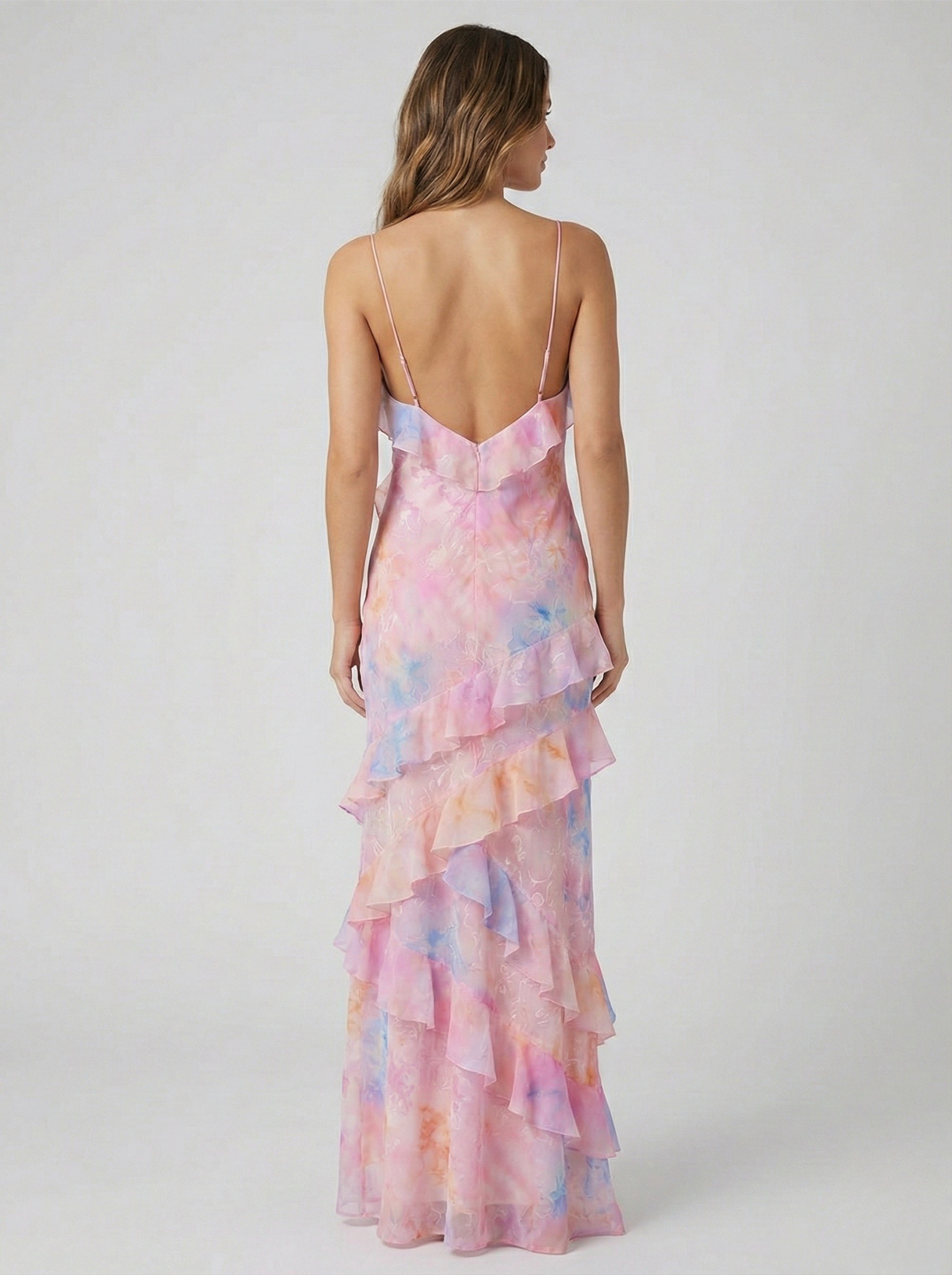 Women's Ethereal Flow Ruffle Maxi Dress