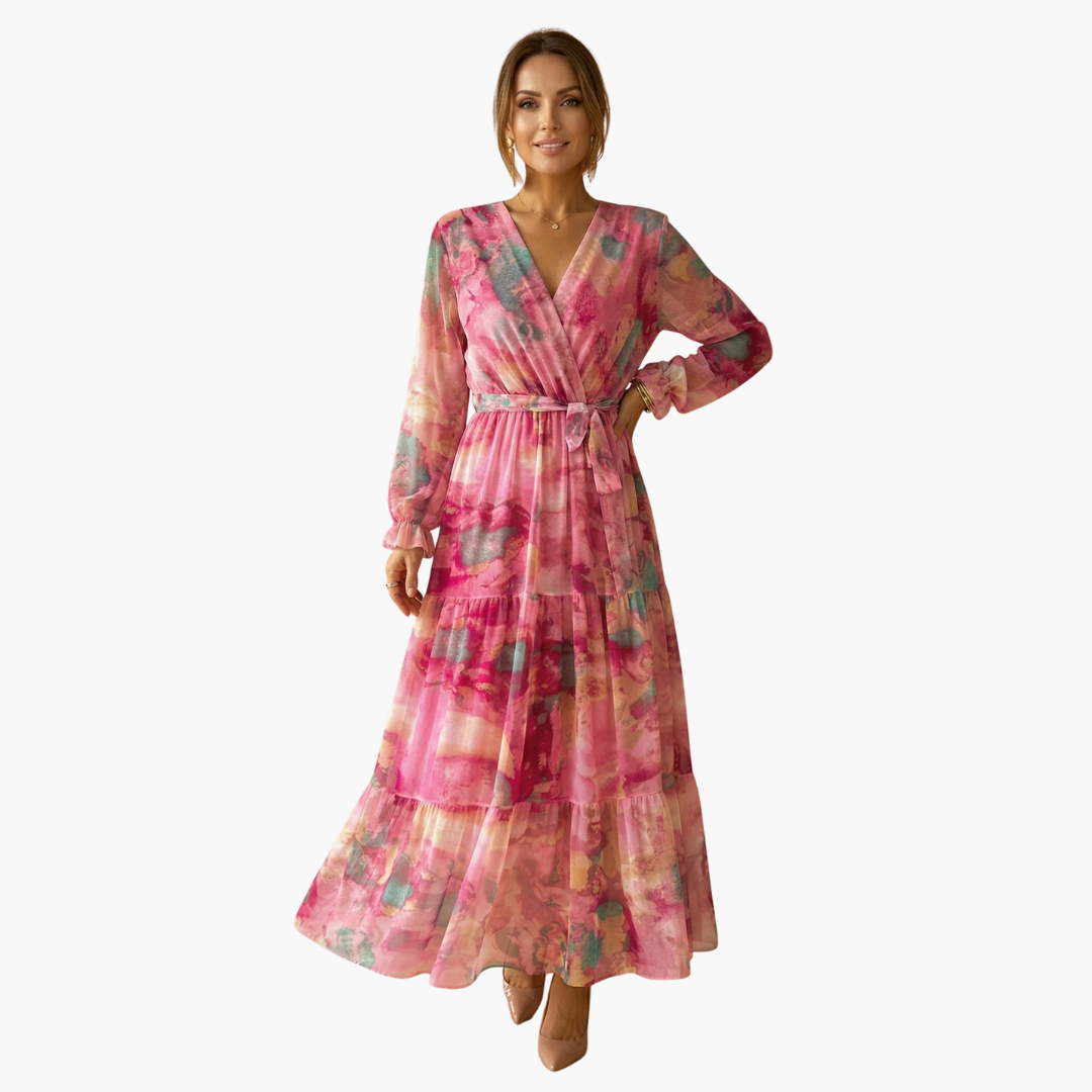 Women's Long Sleeve Summer Dress – Light Feminine Sunny Day Style