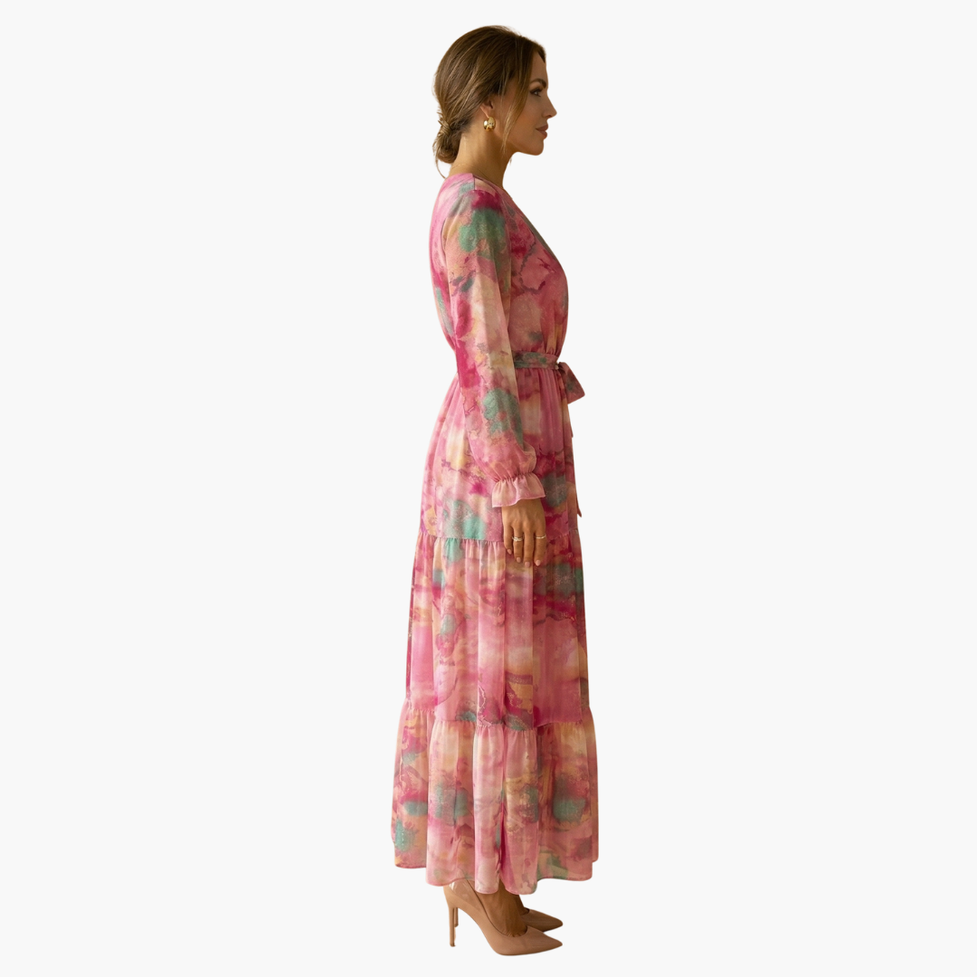 Women's Long Sleeve Summer Dress – Light Feminine Sunny Day Style