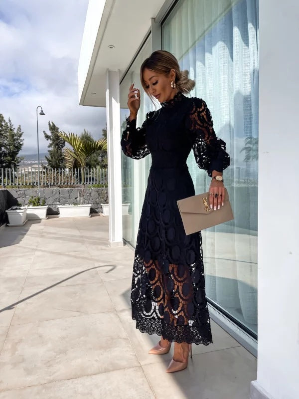 Women's Celestial Harmony Lace Midi Dress