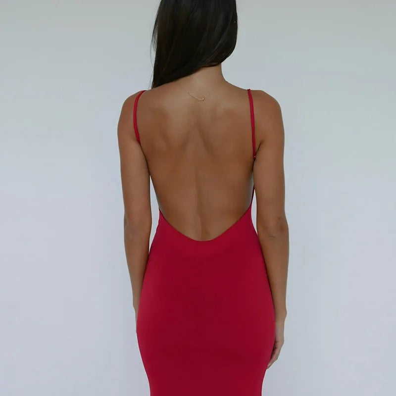 Women's Elegant Silhouette Maxi Dress