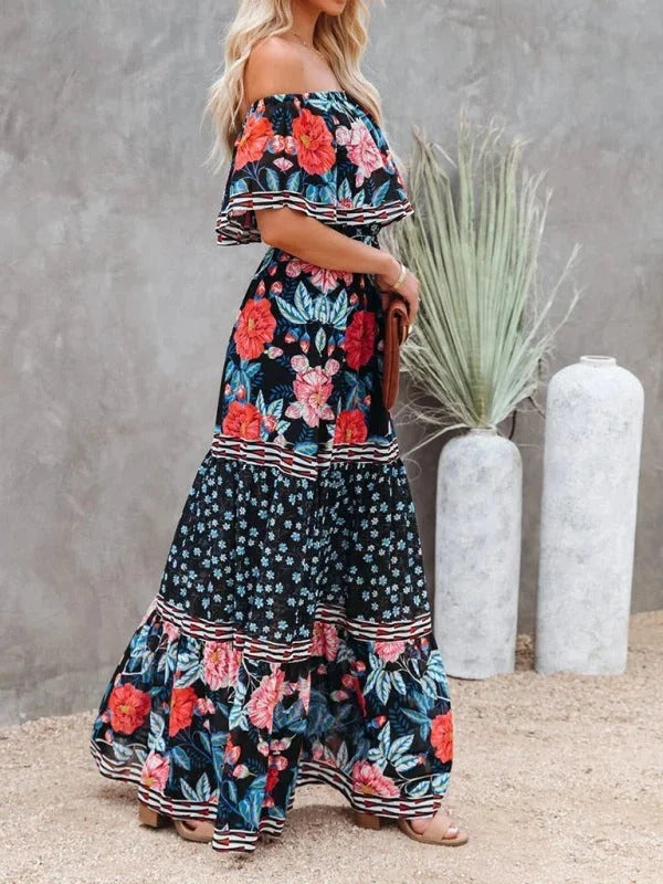 Women's Garden Muse Off-Shoulder Maxi Dress