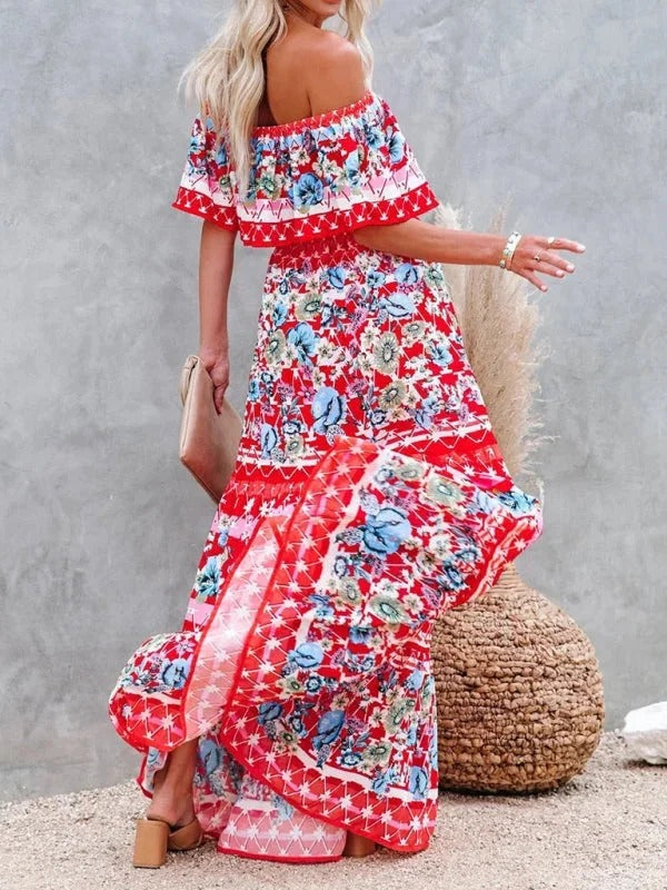 Women's Garden Muse Off-Shoulder Maxi Dress