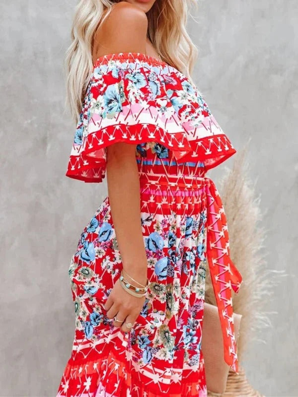 Women's Garden Muse Off-Shoulder Maxi Dress