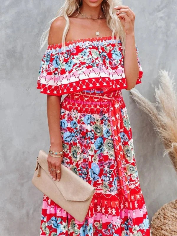 Women's Garden Muse Off-Shoulder Maxi Dress