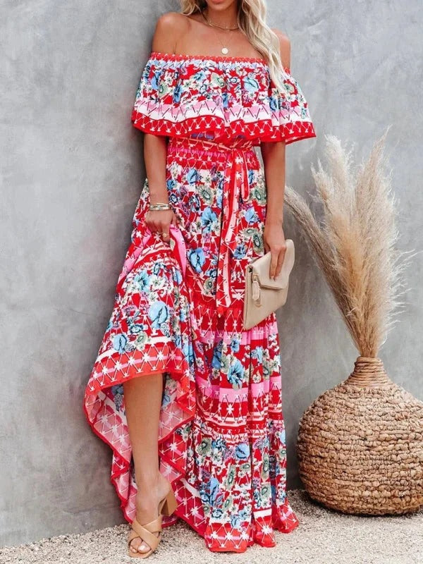 Women's Garden Muse Off-Shoulder Maxi Dress